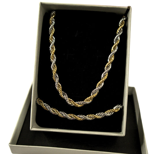 CONJUNTO  | Colar + Pulseira  STELLA I (Aço Inoxidável)