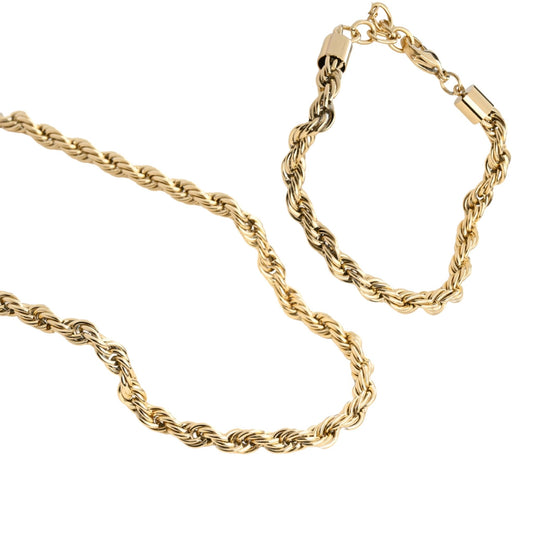 CONJUNTO  | Colar + Pulseira  STELLA I (Aço Inoxidável)