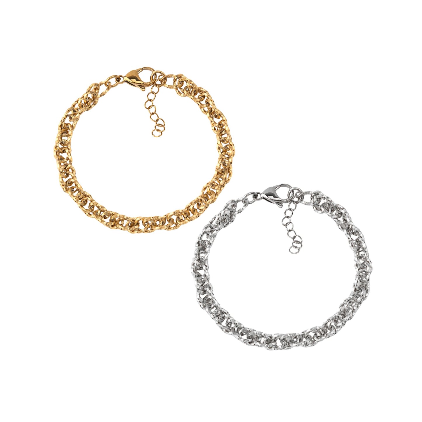 CLOE II | Pulseira em malha entrançada em Aço Inoxidável