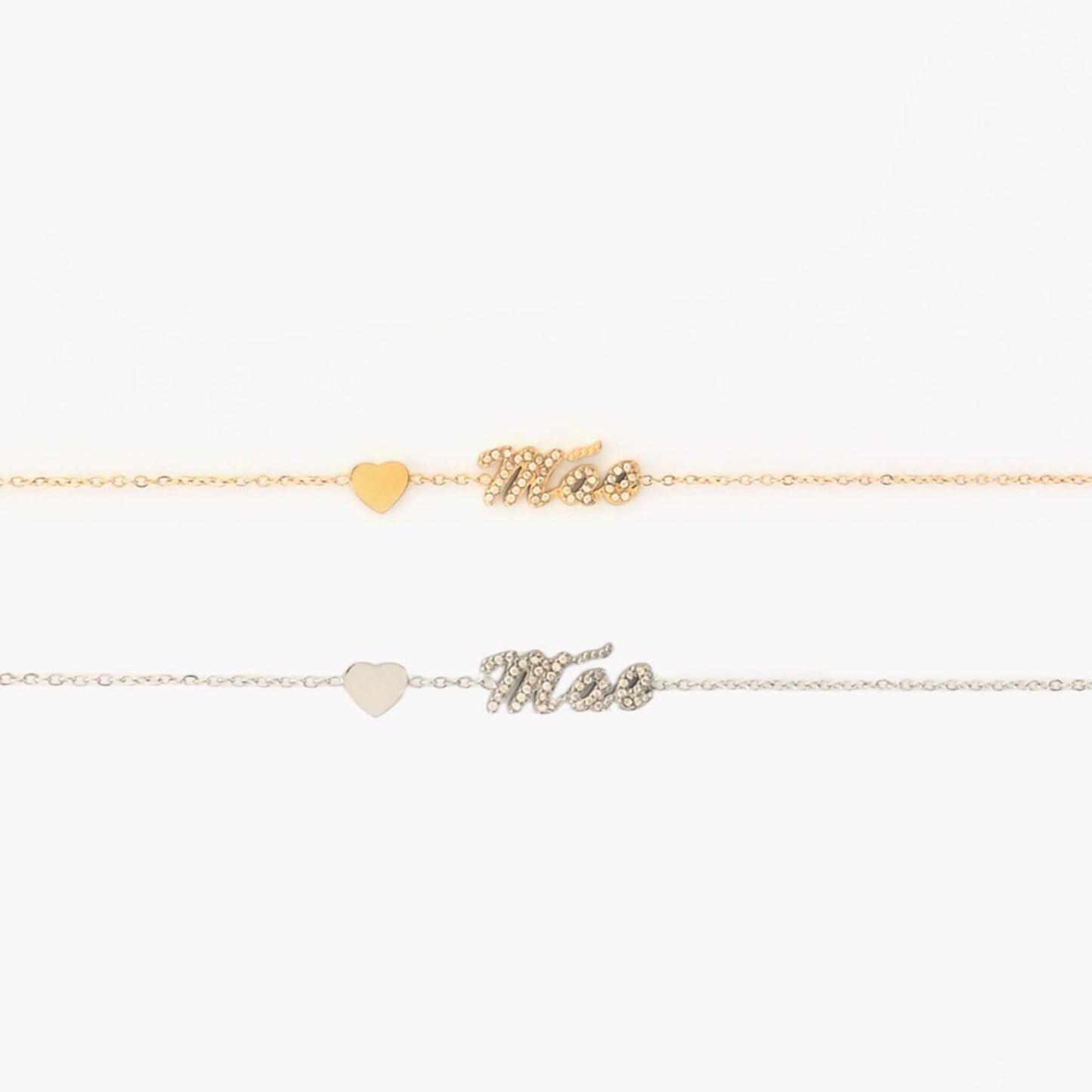 JULIANA I | Pulseira Mãe em Aço Inoxidável e Zircônias