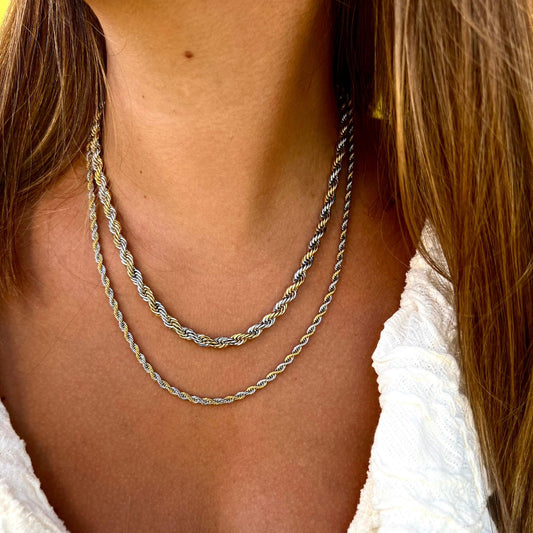 CONJUNTO | Colar Stella I + Colar Stella II (Aço Inoxidável)