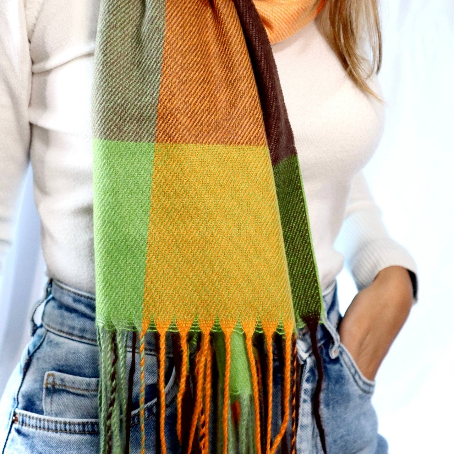 Multicolored Checkered Scarf