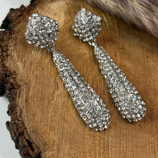 Pendientes de fiesta con circonitas