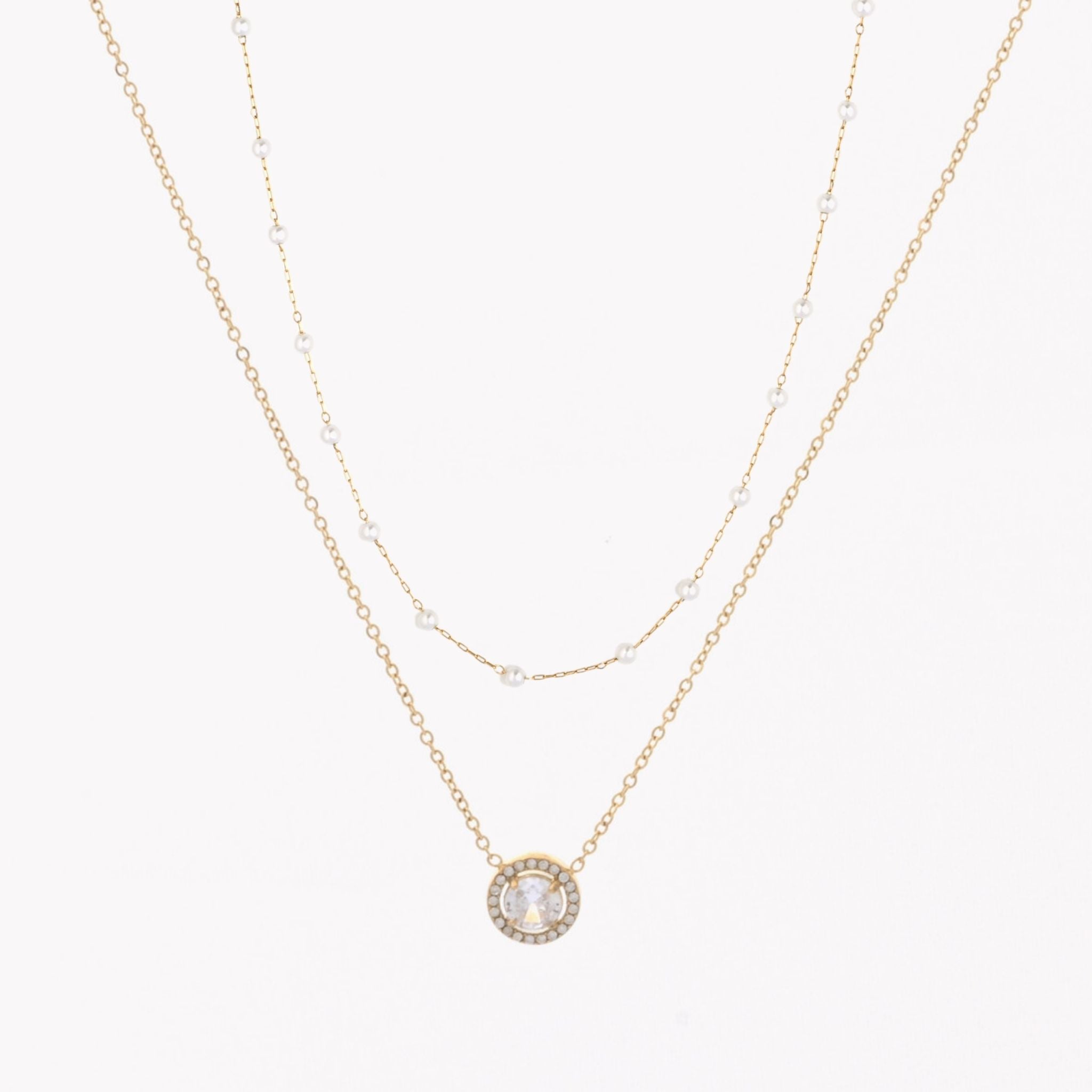 CONJUNTO | Colar Laura + Colar Mariana I  (Aço Inoxidável)