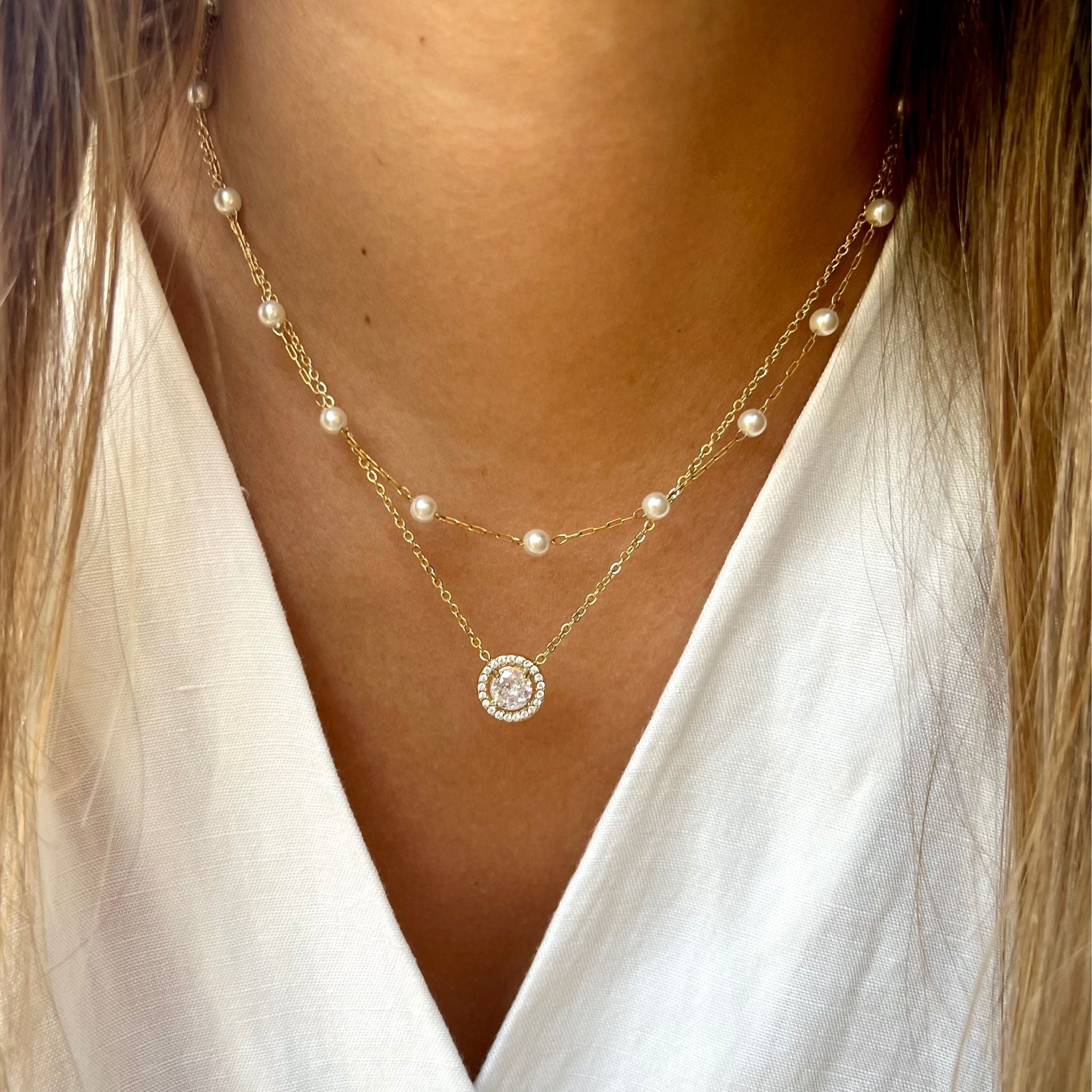 CONJUNTO | Colar Laura + Colar Mariana I  (Aço Inoxidável)