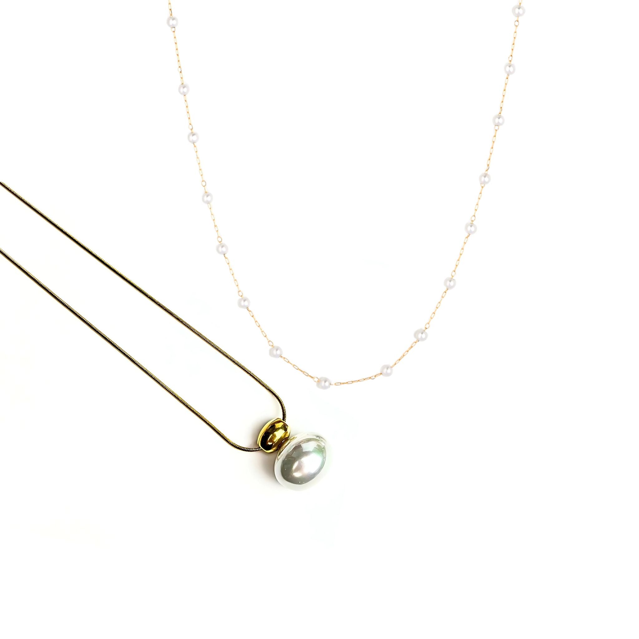 CONJUNTO | Colar Aurora III + Colar Laura (Aço Inox)