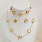 CONJUNTO | Colar + Pulseira + Brincos  BEATRIZ (Aço Inoxidável)