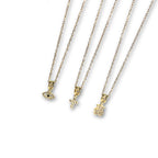 AMULET | Colar com Pendente e Zircônias em Aço Inoxidável