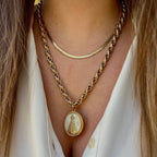 APARECIDA | Colar com Nossa Sra. Aparecida em Aço Inox