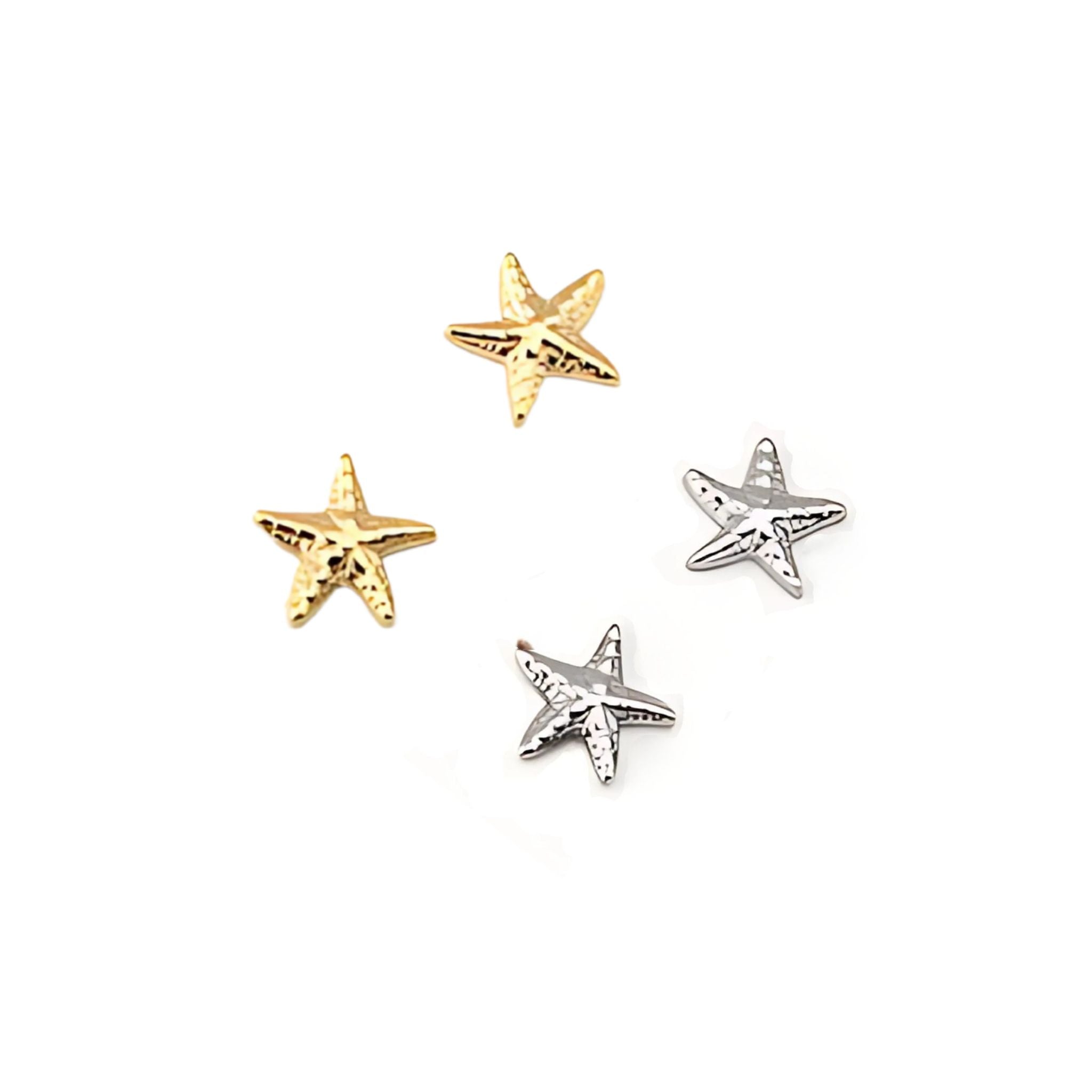 ASTERIA | Brincos Curtos com Estrela do Mar em Aço Inoxidável