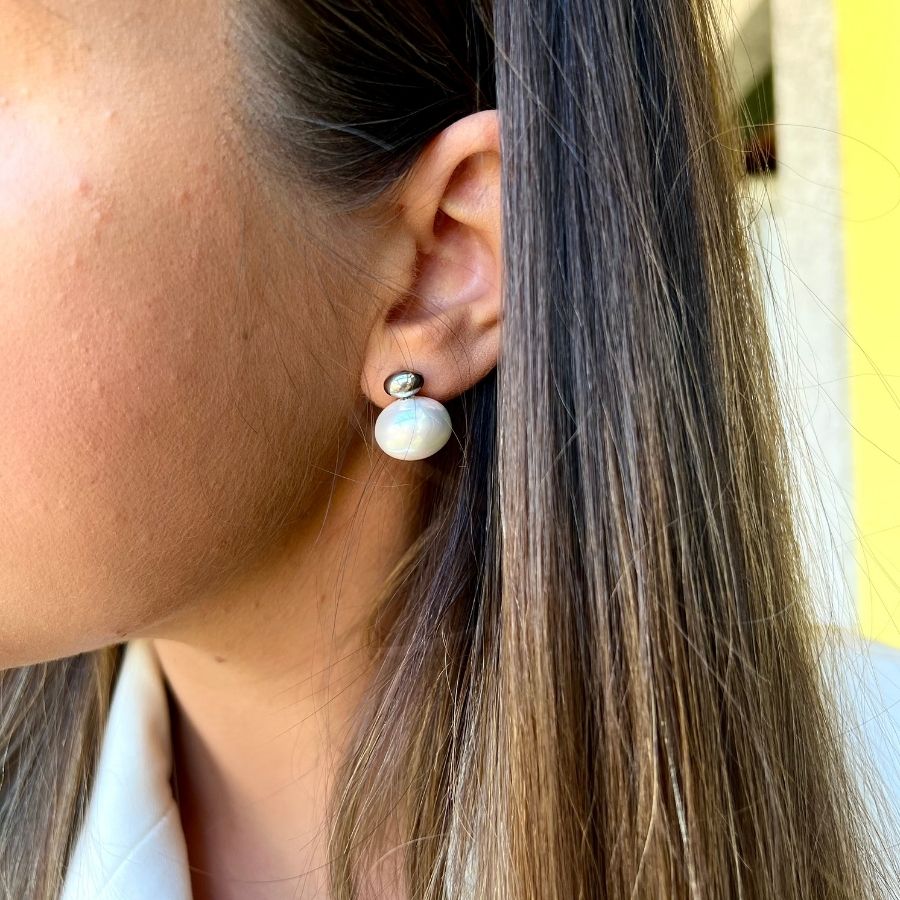 AURORA III | Brincos em Aço Inoxidável Dourado e Prateado