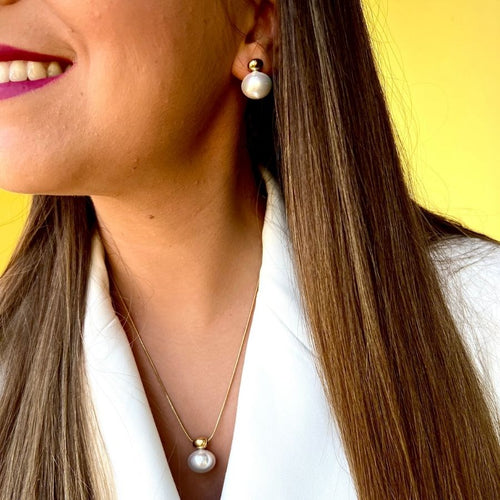 AURORA III | Brincos em Aço Inoxidável Dourado e Prateado