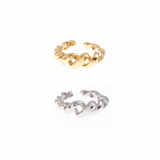 CURLY | Adjustable Stainless Steel Ring