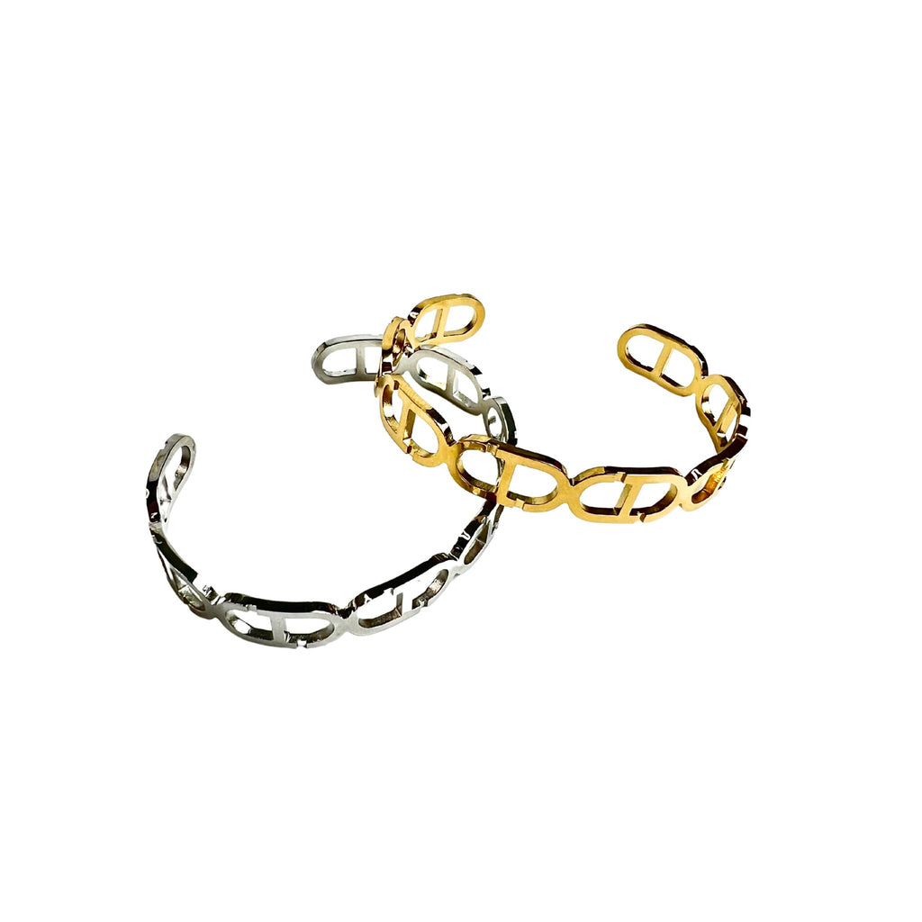 CHRISTIAN | Pulseira Tipo Escrava em Aço Inoxidável