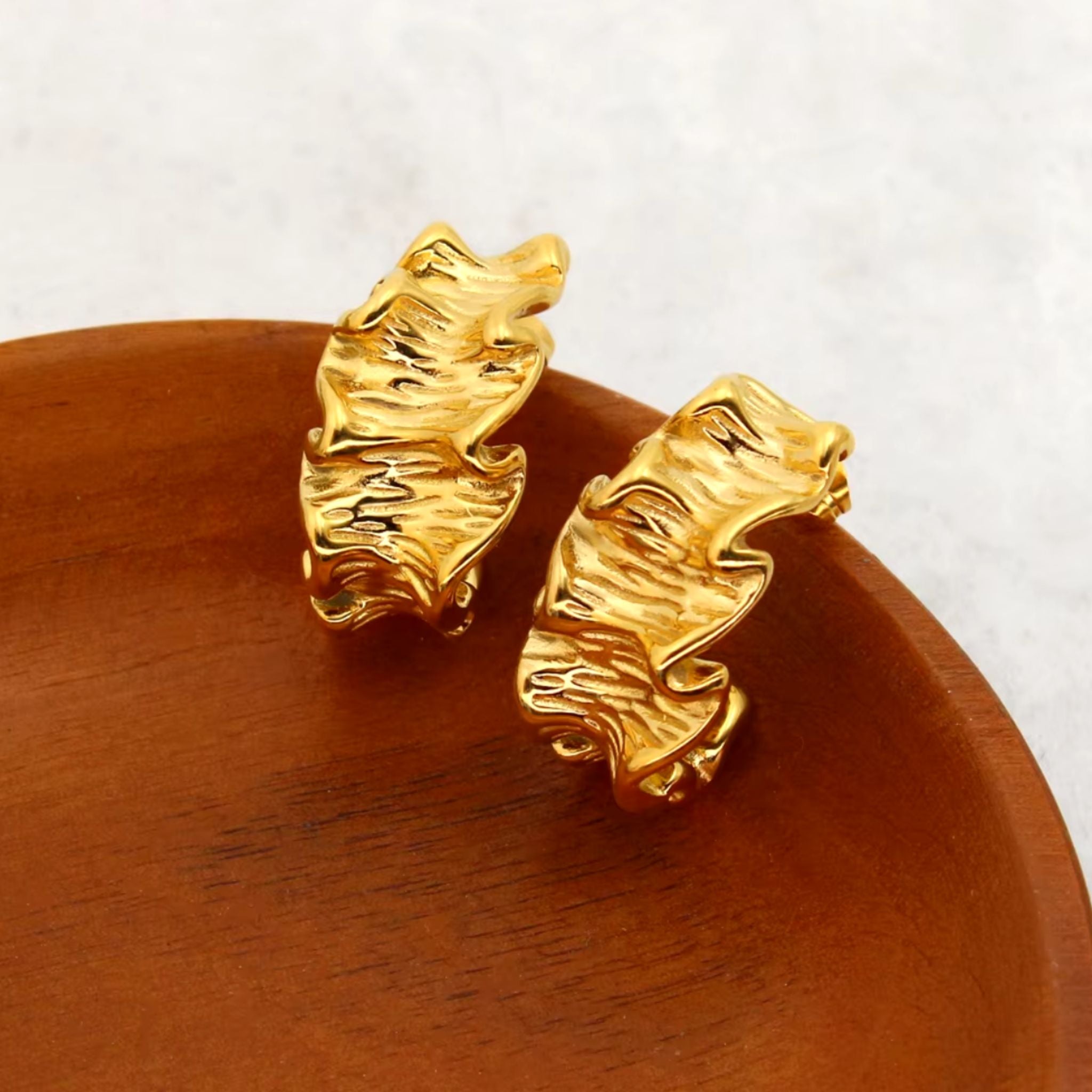 FLAVE | Brincos Médios em Aço Inoxidável