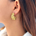 FLAVE | Brincos Médios em Aço Inoxidável