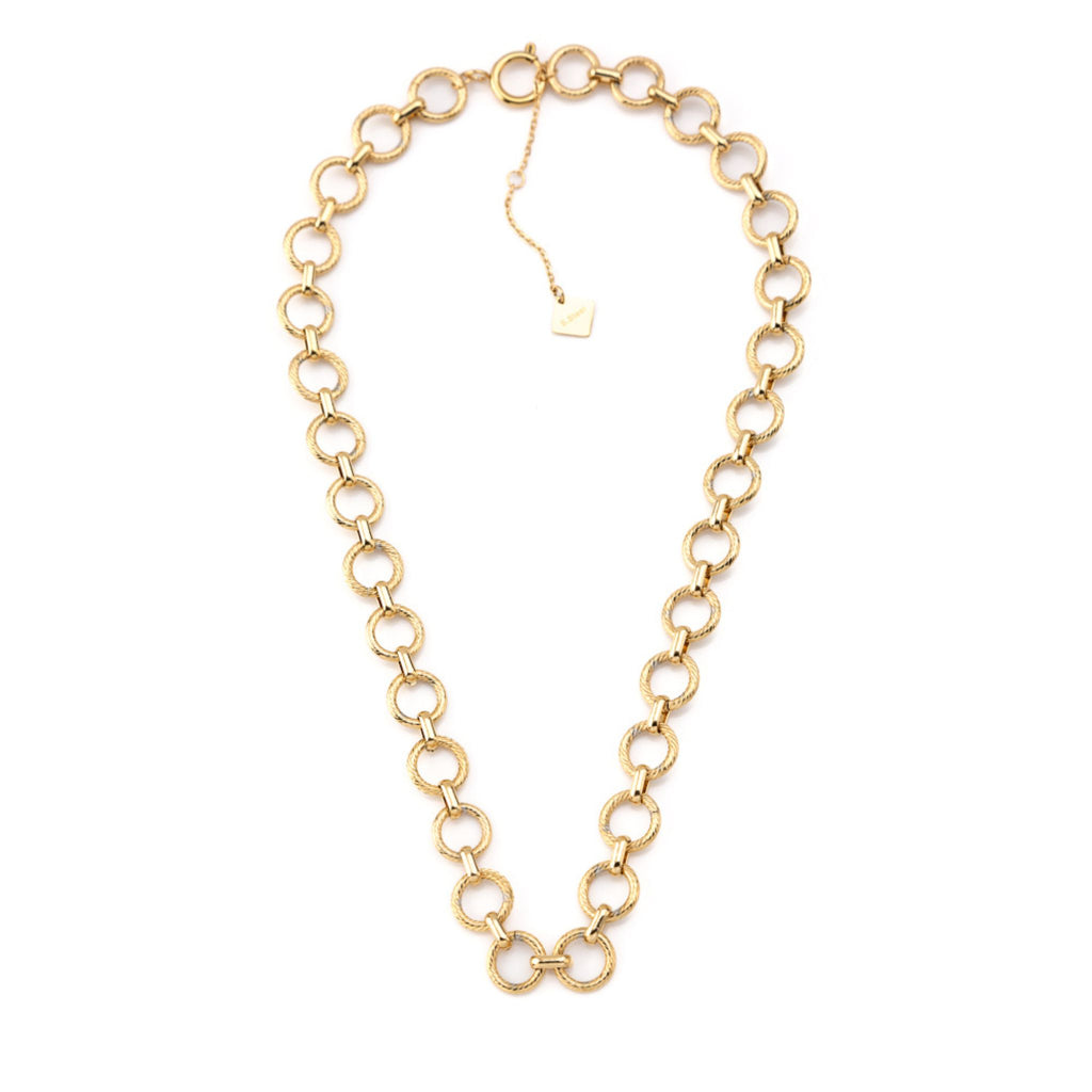CLAIRE | Colar Estilo Gargantilha com Elos Redondos em Aço Inox