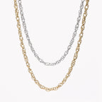 CLOÉ | Colar Básico Tipo Gargantilha Entrançada em Aço Inoxidável