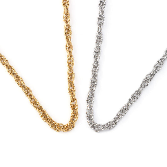 CLOE II | Colar em malha entrançada em Aço Inoxidável