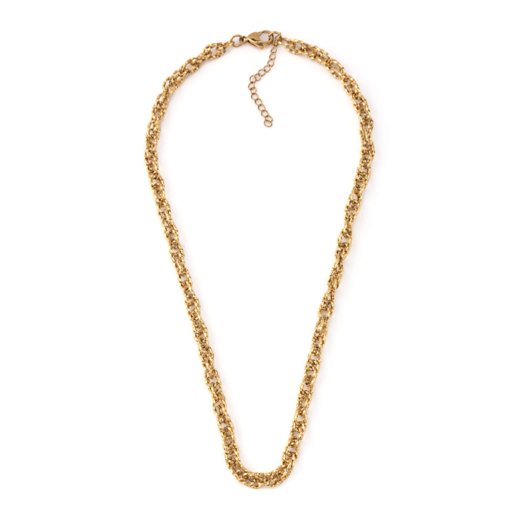 CLOE II | Colar em malha entrançada em Aço Inoxidável