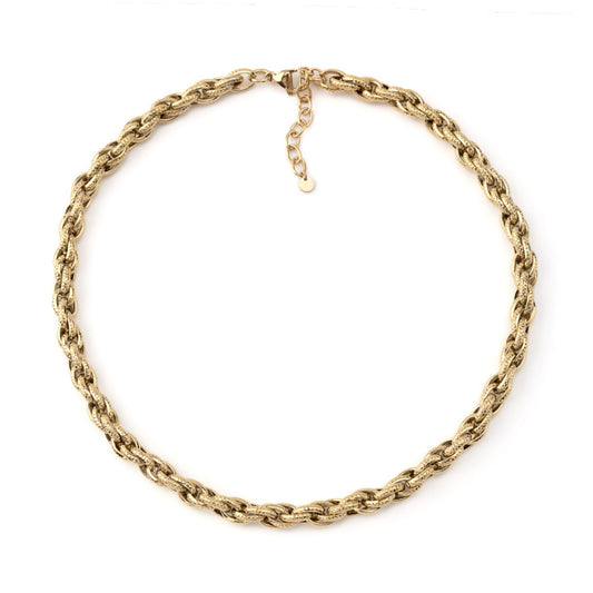 CLAIRE III | Colar Básico com Elos Ovais em Aço Inox