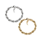 CLAIRE III | Pulseira Básica com Elos Ovais em Aço Inoxidável