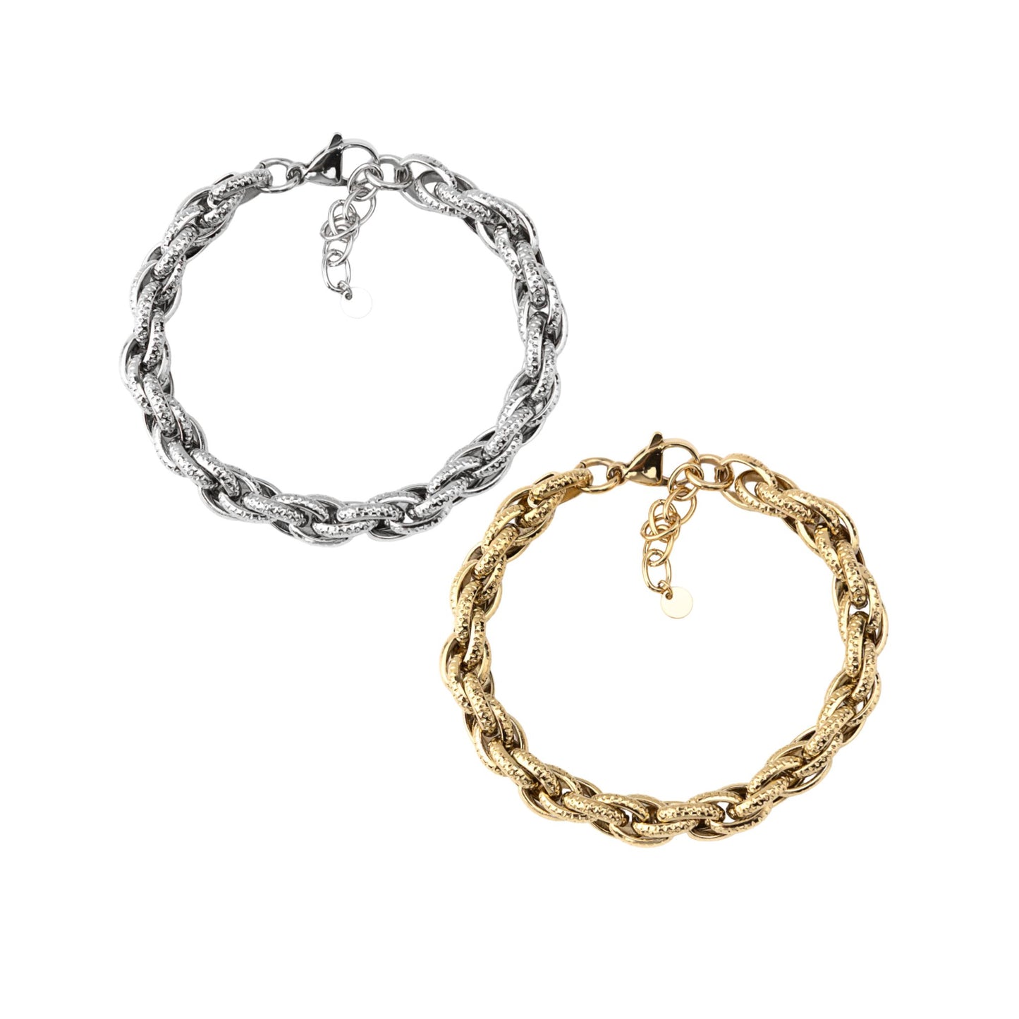 CLAIRE III | Pulseira Básica com Elos Ovais em Aço Inoxidável