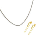 CONJUNTO | Brincos LILA II + MINI RIVIERA em Aço Inoxidável