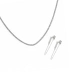 CONJUNTO | Brincos LILA II + MINI RIVIERA em Aço Inoxidável