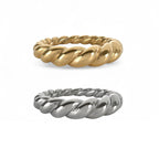 CROISSANT | Anel Estilo Torcido em Aço Inoxidável