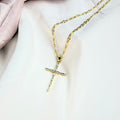 CROSS III | Colar com Cruz em Zircônias em Aço Inoxidável