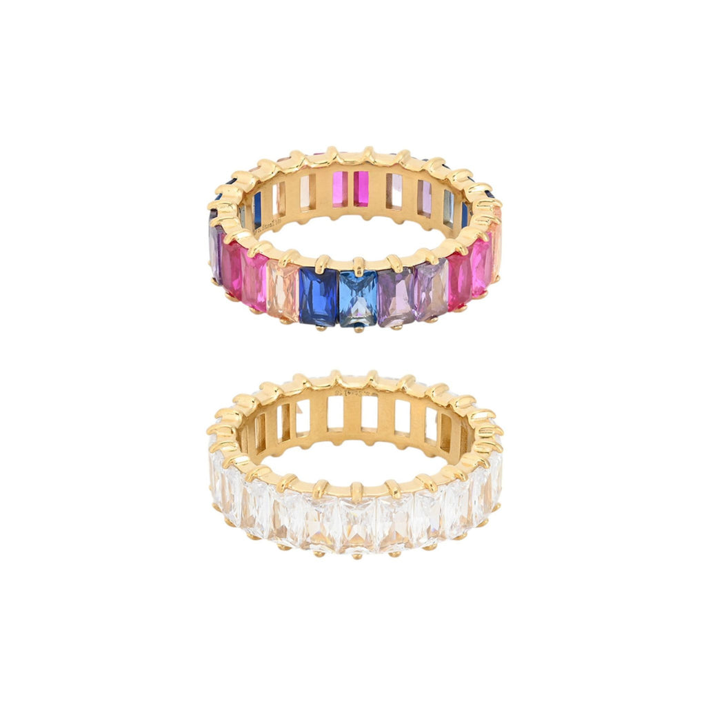 CRYSTAL II | Ring in Stainless Steel and Zirconia