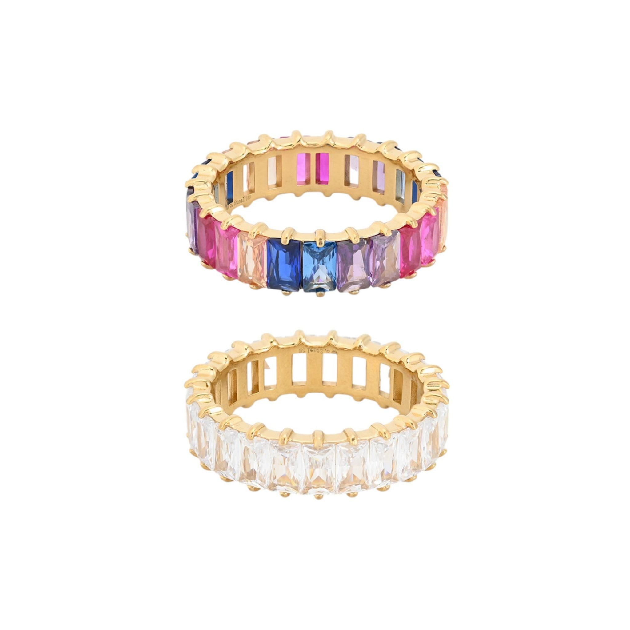 CRYSTAL II | Ring in Stainless Steel and Zirconia