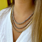 STELLA I | Colar em malha torcida de 5mm em Aço