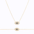 CONJUNTO | Colar + Pulseira  EVIL EYE (Aço Inoxidável)