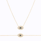 CONJUNTO | Colar + Pulseira  EVIL EYE (Aço Inoxidável)