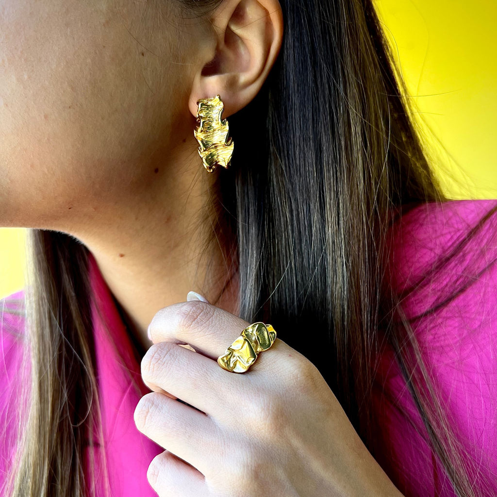 FLAVE | Brincos Médios em Aço Inoxidável