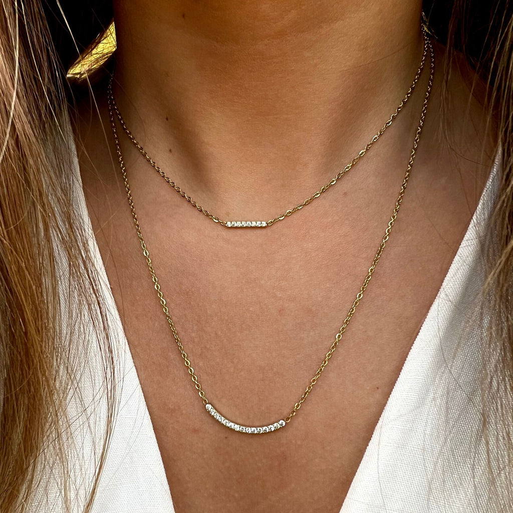 CONJUNTO | Colar Delizia + Brincos Vivid II (Aço Inox)