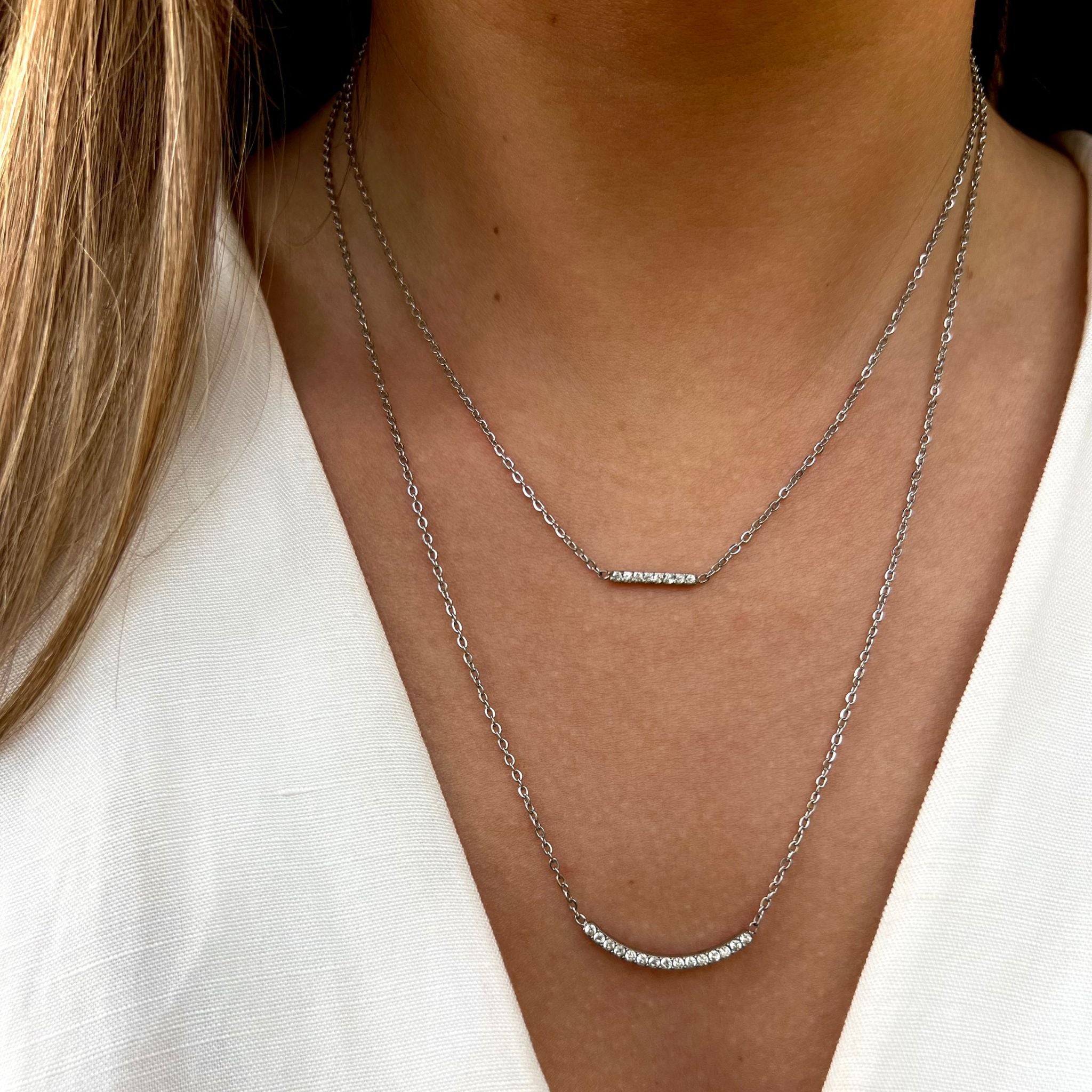 CONJUNTO | Colar Delizia + Brincos Vivid II (Aço Inox)