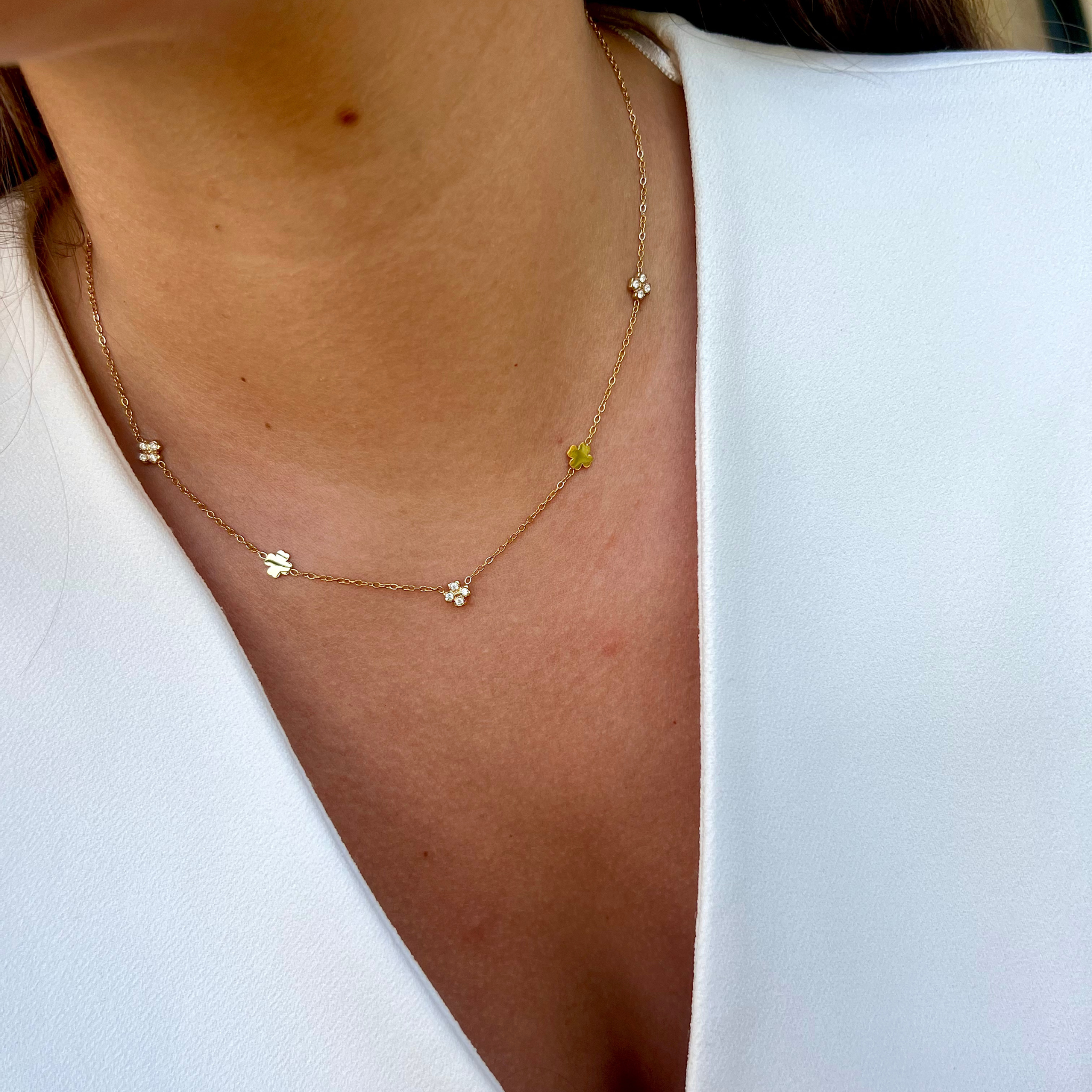 ELOISA | Colar estilo Chocker com Zircônias em Aço Inox