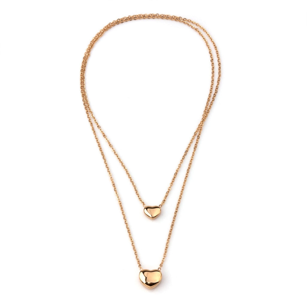 MYSTIC | Escapulário com Corações em Aço Inoxidável