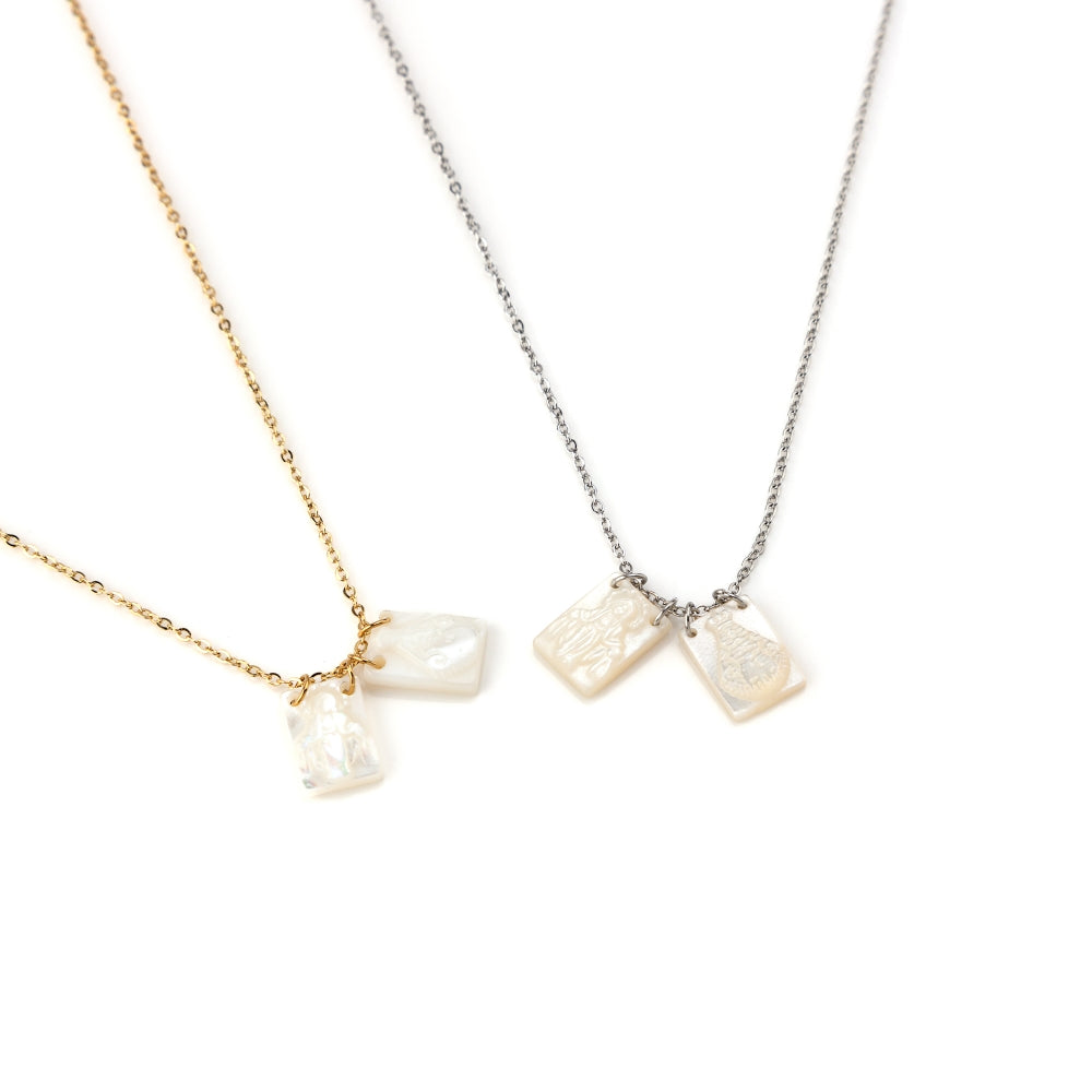 ESMERALDA I | Colar tipo Escapulário em Aço Inoxidável