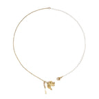 ELEPHANT | Colar em Pérolas e Aço Inoxidável com Fecho Frontal e Pendente de Elefante