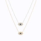 EVIL EYE | Colar com Olho Turco em Zircônias e Aço Inoxidável