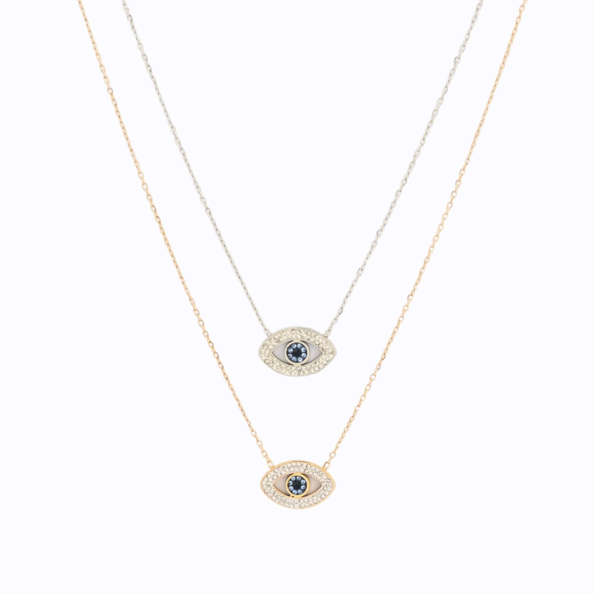 EVIL EYE | Colar com Olho Turco em Zircônias e Aço Inoxidável