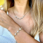 FLAWLESS | Colar Tipo Chocker com Flores em Zircônias e Aço Inoxidável