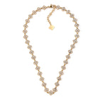 FLOWERS | Colar Estilo Riviera com Flores em Zircónias em Aço Inoxidável