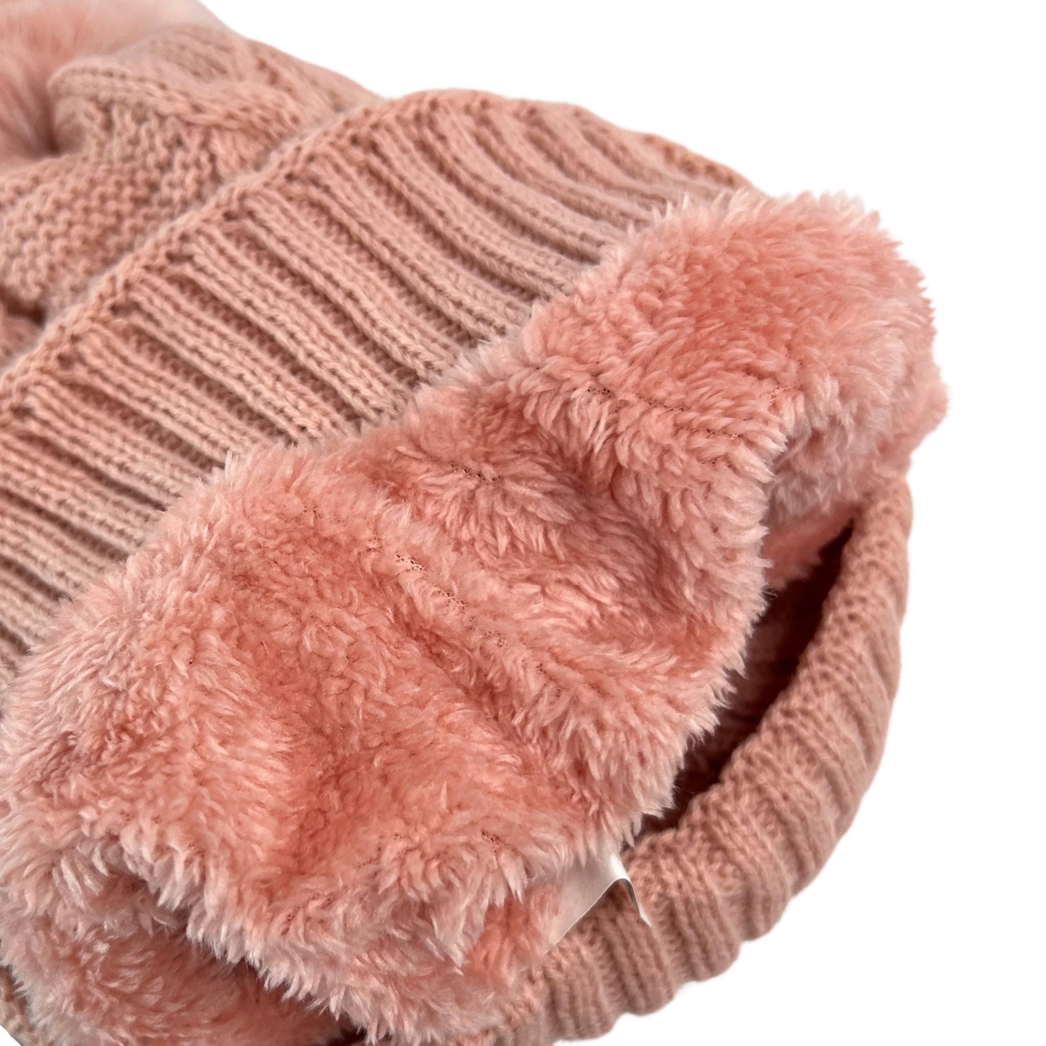 Gorro con pompón cardado en el interior | Varios colores