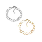HEARTS | Pulseira com Corações em Aço Inoxidável