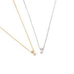 INICIAL | Colar com Letra em Zircônias em Aço Inoxidável